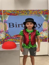 Poster for Birthday video from Eli’s Birthday Button!