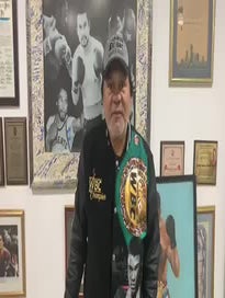 Poster for Birthday video from Roberto Duran