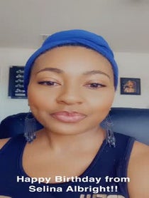 Poster for Birthday video from Selina Albright