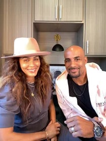 Poster for Holiday video from Boris Kodjoe and Nicole Ari Parker