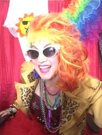 Poster for Birthday video from Nellie-ELVIA and CYNDI LAUPER Tributes