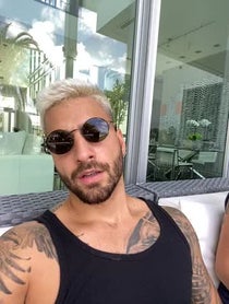 Poster for Pep Talk video from Maluma