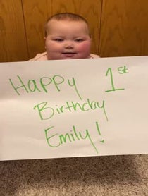 Poster for Birthday video from Carly Lassley