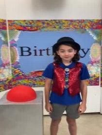Poster for Birthday video from Eli’s Birthday Button!
