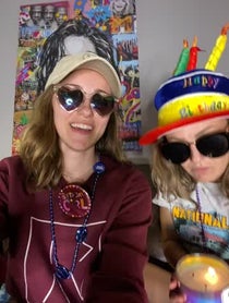 Poster for Birthday video from Paige and Holly