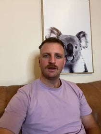 Poster for Birthday video from Aaron Glenane