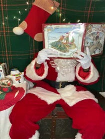 Poster for Holiday video from Santa Claus