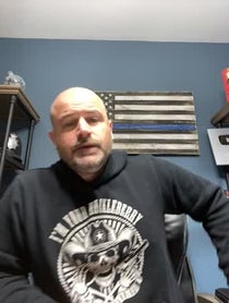 Poster for Pep Talk video from Mike the Cop