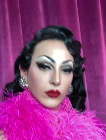 Poster for Birthday video from Violet Chachki