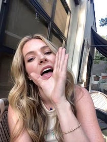 Poster for Birthday video from Meghann Fahy