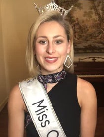 Poster for Birthday video from Miss Ohio Caroline Grace Williams