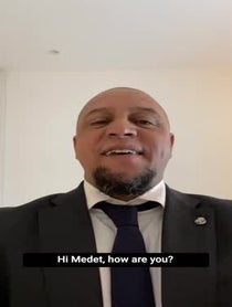 Poster for Birthday video from Roberto Carlos