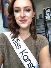 Poster for Pep Talk video from Miss Kansas Annika Wooton