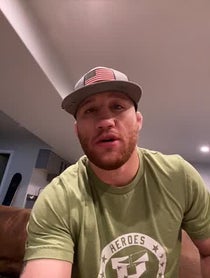 Poster for Pep Talk video from Justin Gaethje