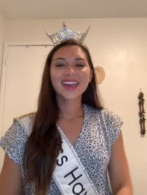 Poster for Birthday video from Miss Hawaii Nikki Holbrook