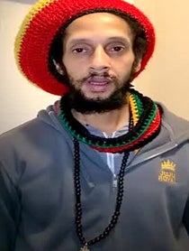 Poster for Pep Talk video from Julian Marley