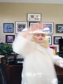 Poster for Holiday video from Iconic Blonde Impressions Madonna Gwen Marilyn Gaga