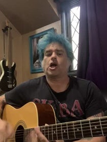 Poster for Holiday video from Fat Mike