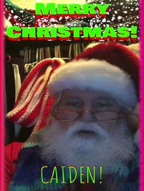 Poster for Holiday video from Santa Claus