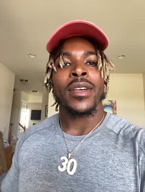 Poster for Gift video from Corey Clement