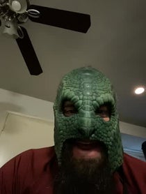 Poster for Birthday video from Luchasaurus