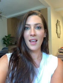 Poster for Pep Talk video from Becca Kufrin