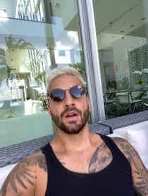 Poster for Birthday video from Maluma