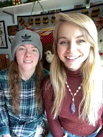 Poster for Holiday video from Hailee and Kendra