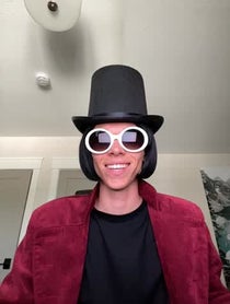 Poster for Birthday video from Willy Wonka Tiktok