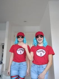 Poster for Birthday video from Thing 1 and Thing 2
