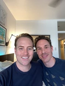 Poster for Anniversary video from Broadway Husbands
