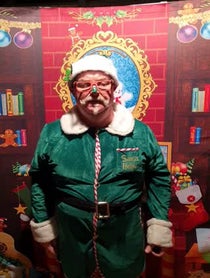 Poster for Pep Talk video from Australian Xmas Elf Alabaster Snowball