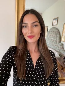 Poster for Holiday video from Lily Aldridge