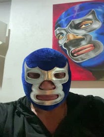 Poster for Wedding shoutout video from Blue Demon Jr