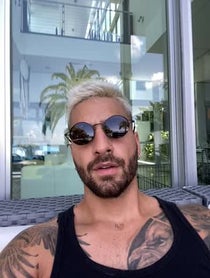 Poster for Birthday video from Maluma