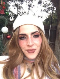 Poster for Holiday video from Dorian Electra