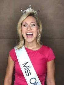 Poster for Birthday video from Miss Ohio Caroline Grace Williams