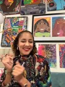 Poster for Anniversary video from Amanda Seales