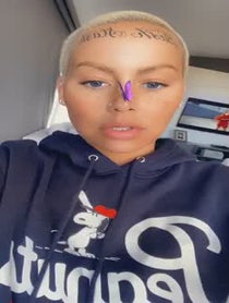 Poster for Birthday video from Amber Rose