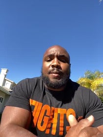 Poster for Pep Talk video from Darius Victor