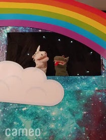 Poster for Intro video video from Unicorn & Dragon Puppet Show