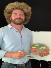 Poster for Intro video video from Bob Ross Impersonator